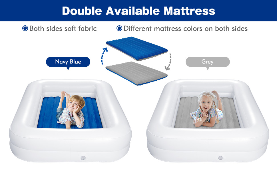 USHMA Upgrade Toddler Travel Bed [4Side] Both Side