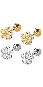 Flower Stud Earrings