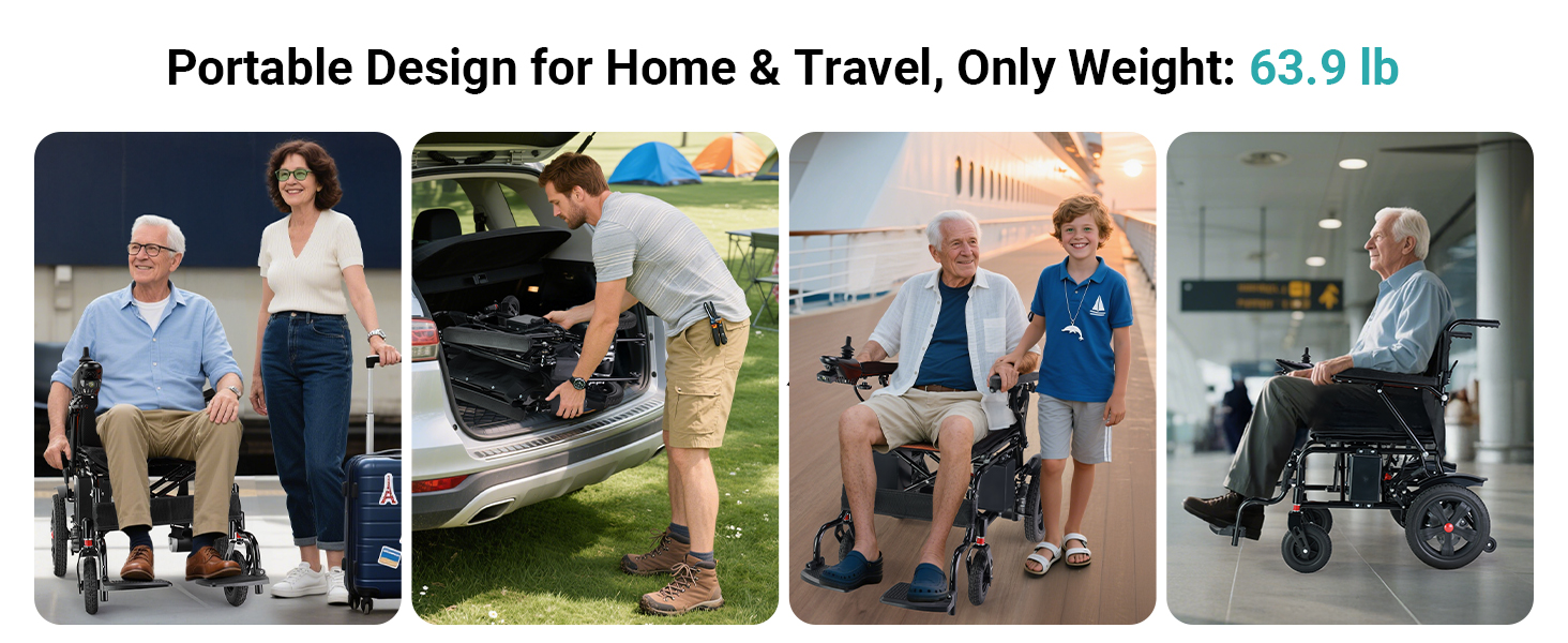 ultra-light foldable electric wheelchair