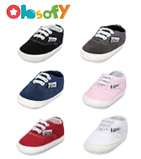 Baby Boys Girls Canvas Sneaker Toddler Slip On Anti Skid Newborn First Walkers Candy Shoes