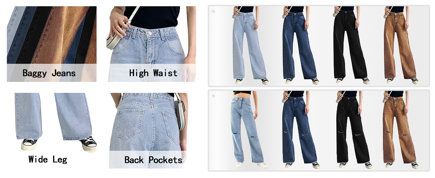 high waisted boyfriend jeans for women
