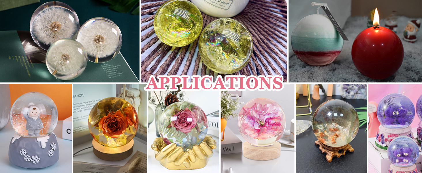 3D sphere candle mold