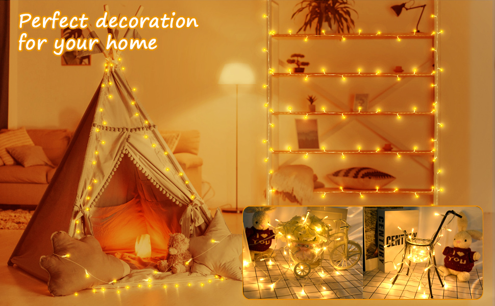 aifulo Battery Fairy Lights, 3M 30LED Warm White String Lights Outdoor