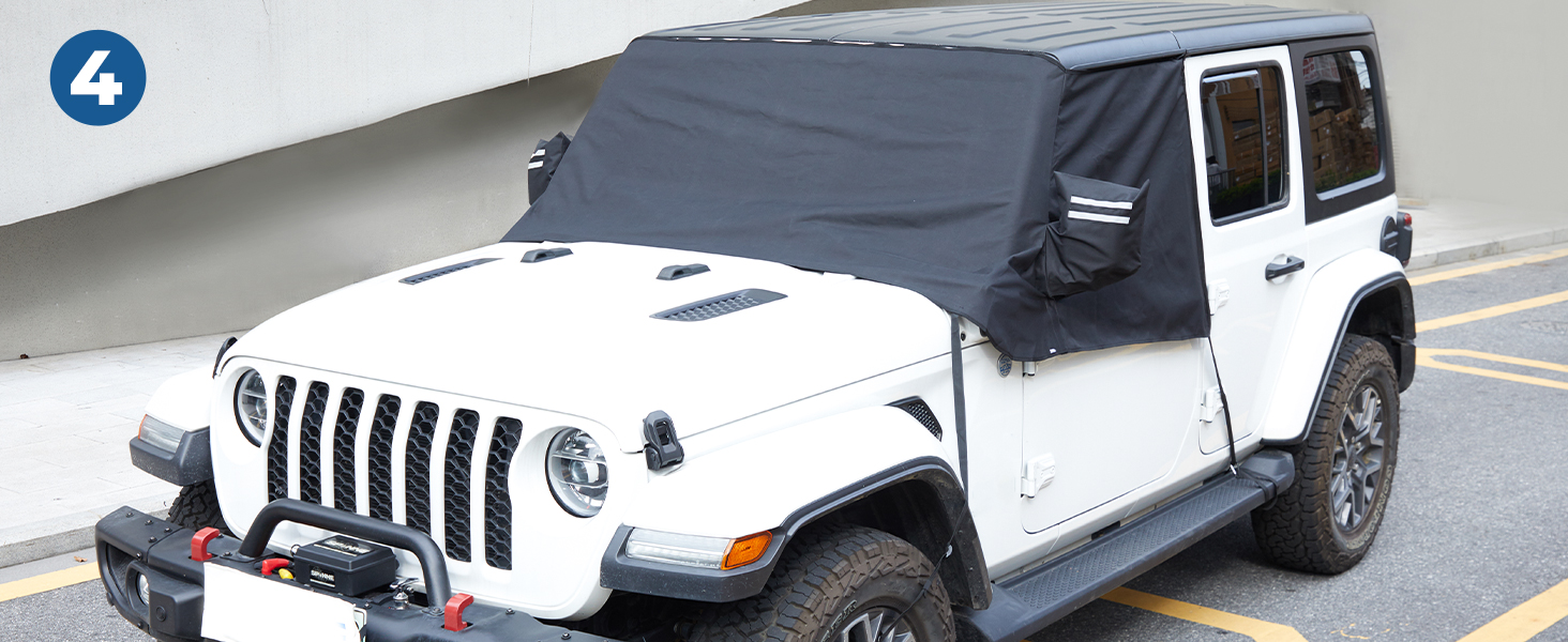 Wrangler JL windshield sun protection