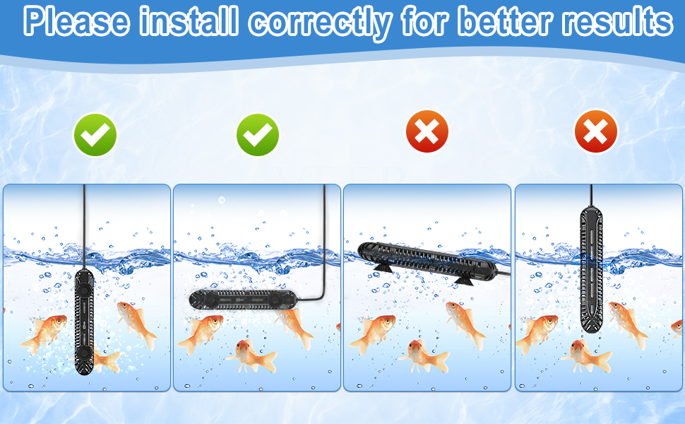 HiTauing Aquarium Heater, 300W Fish Tank Heater with LED Digital