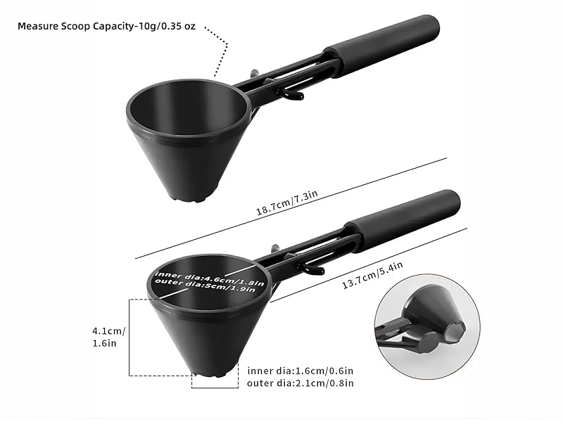 Ainovi 2-in-1 Powder Scoop with Funnel