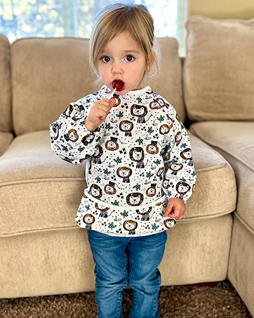 Long Sleeved Feeding Bib