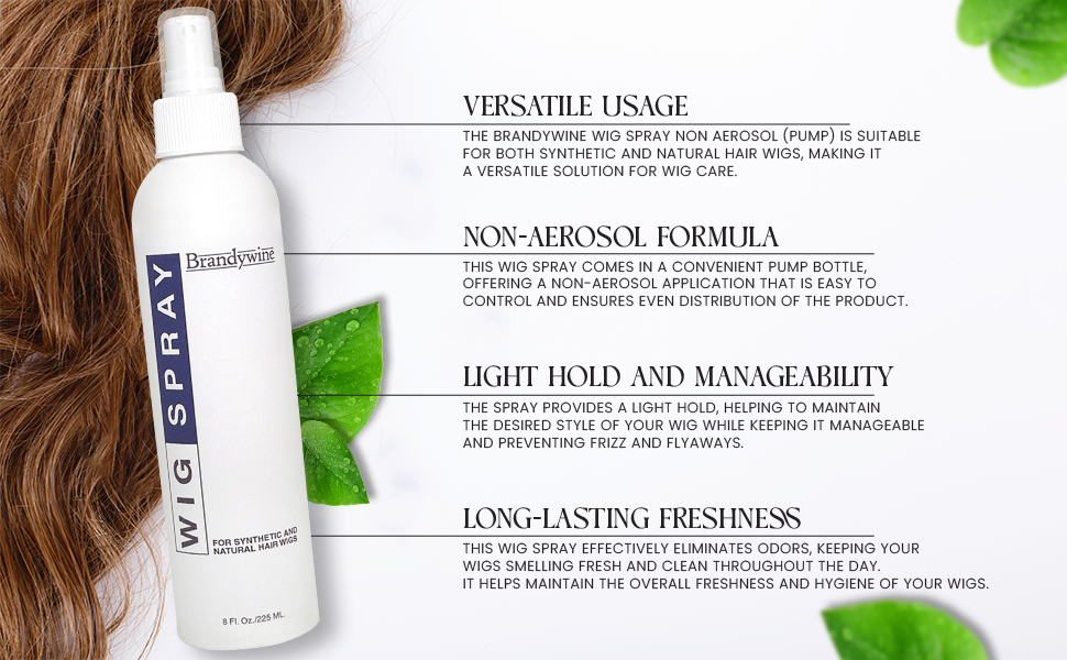 Brandywine NonAerosol Wig Spray for Synthetic and Natural