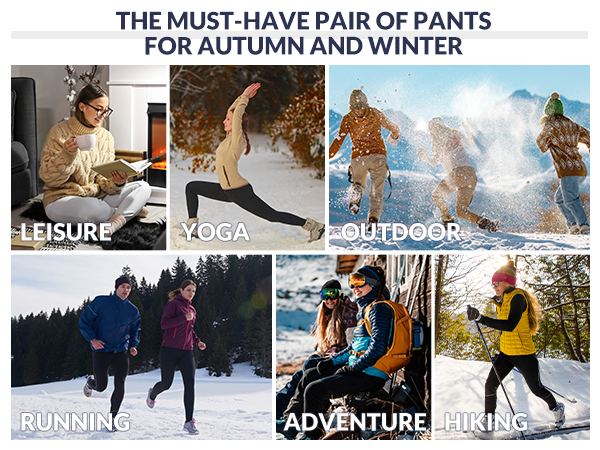 abh145-fleece lined leggings for women