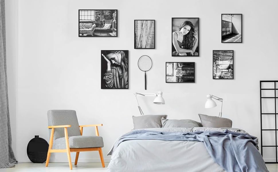 A4 Picture Photo Frame,21x30cm Certificate Frames Made of Solid Wood with plexiglass front for