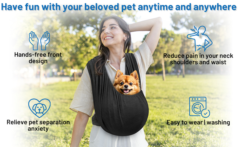 dog sling carrier for small dogs