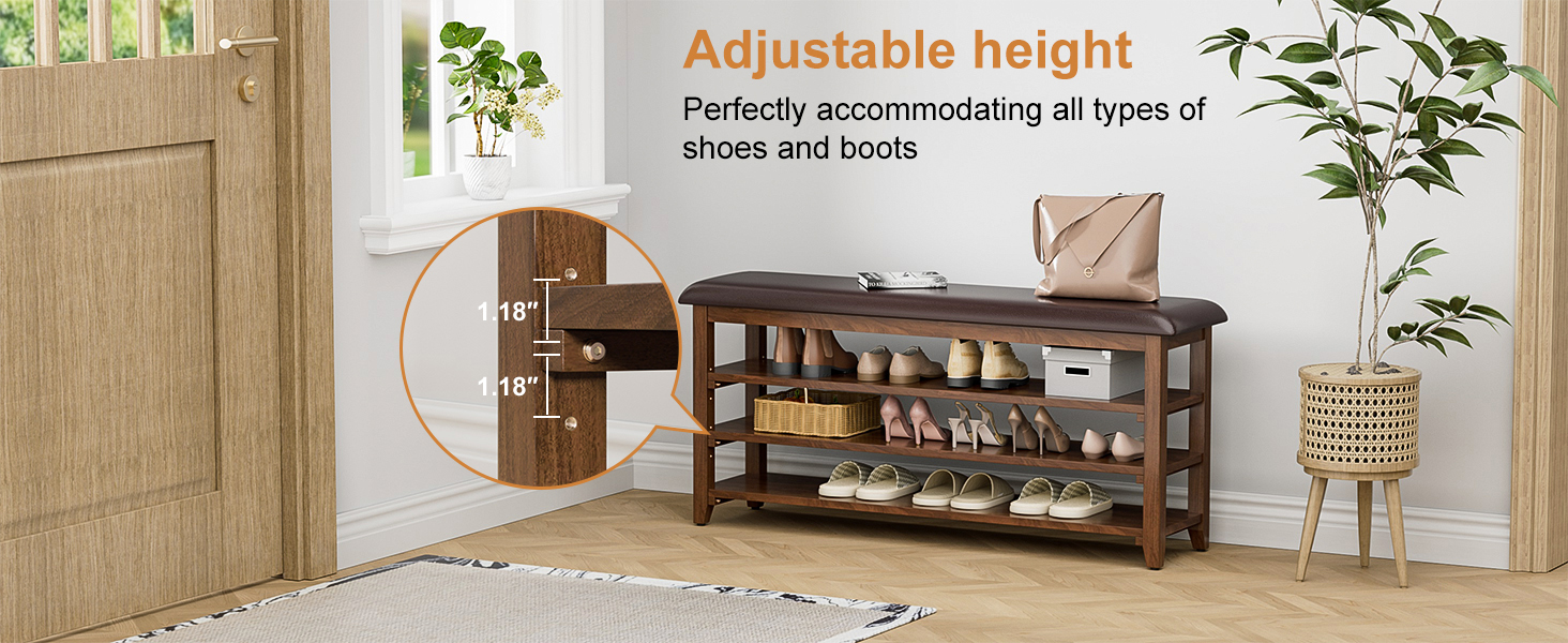 Wooden Shoe Bench