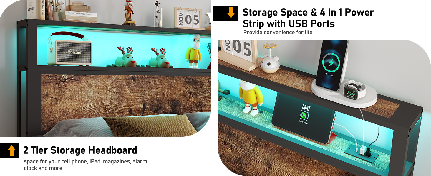 full size bed frame wtih storage，full bed, full size bed, bed frame full, bed frame, bed full, full