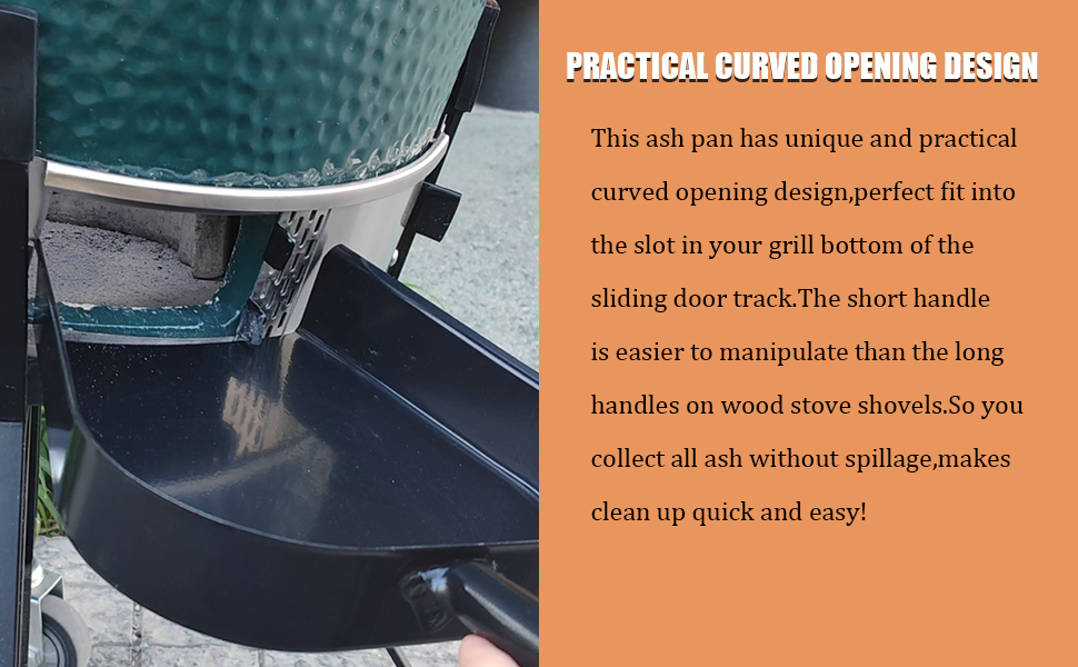 OLAMO Ash Tool Set for Big Green Egg,Kamado Grill Cleaning