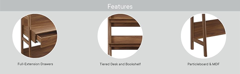 Bixby Office Desk, Walnut