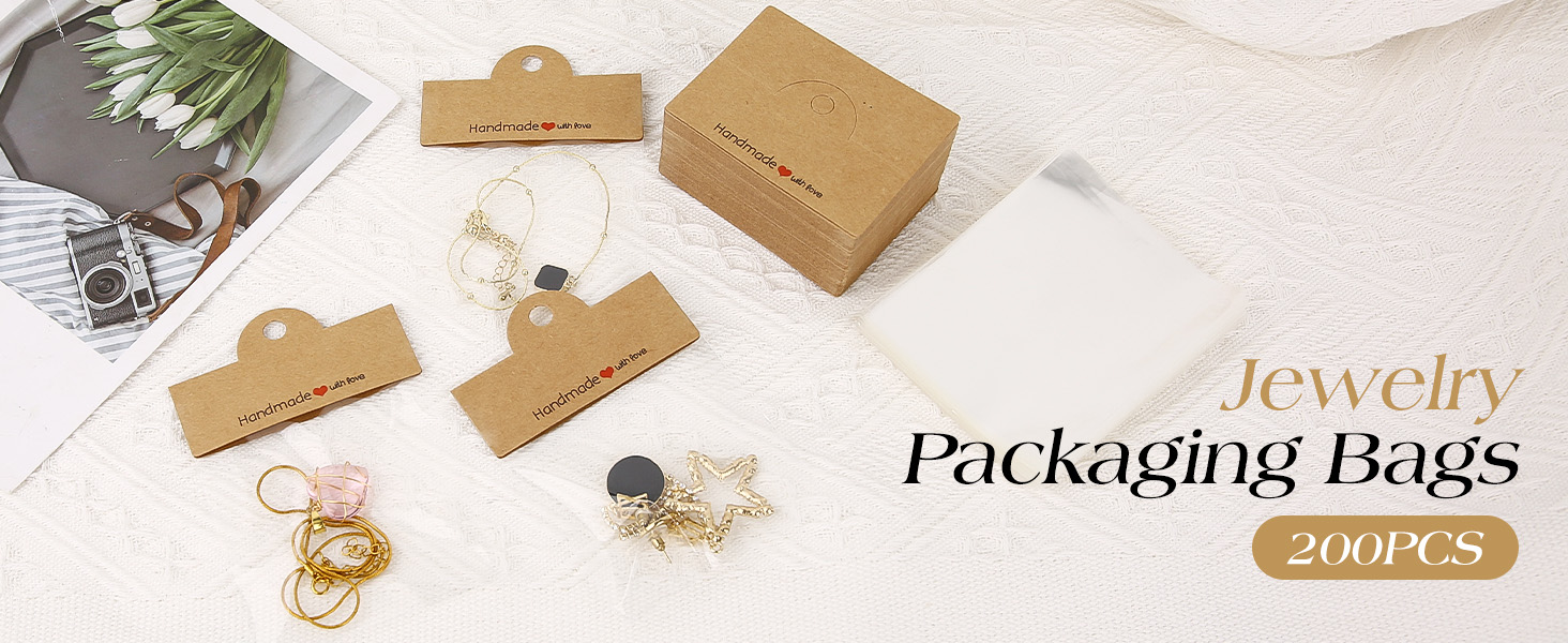 200 Pcs Bracelet Packaging Bags