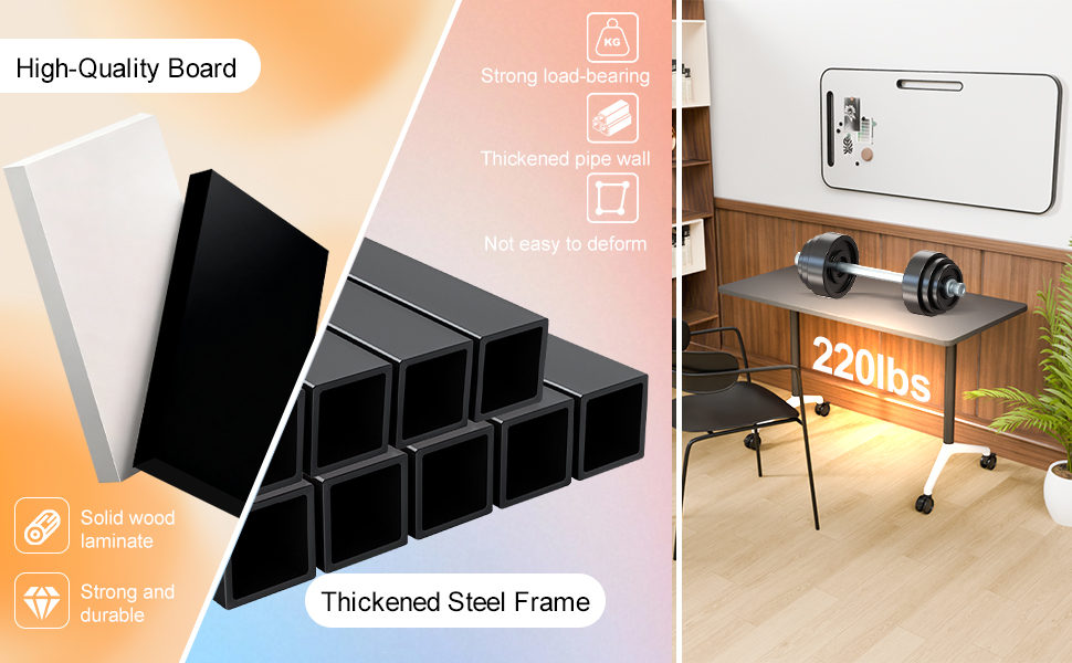 foldable conference room tables office meeting training seminar table classroom4