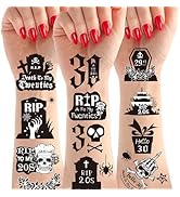 Gameza Death to My 20s Decorations - 240+ Death to My 20s Temporary Tattoos Sticker Rip to My 20s...