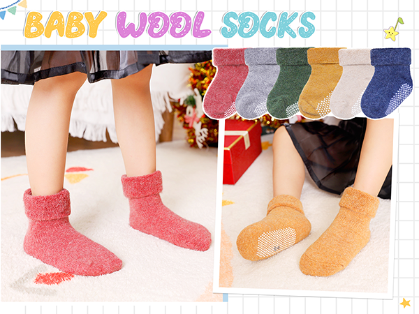 Baby Wool Grip Sock
