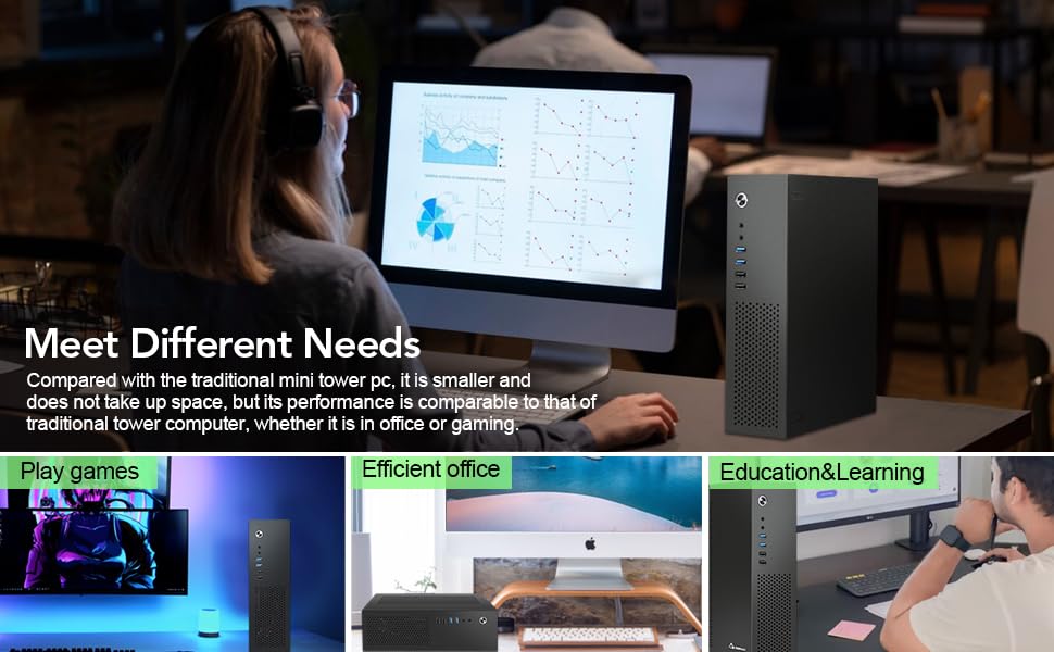 Amazon.com: HOENGAGER Small Form Factor Gaming PC Desktop