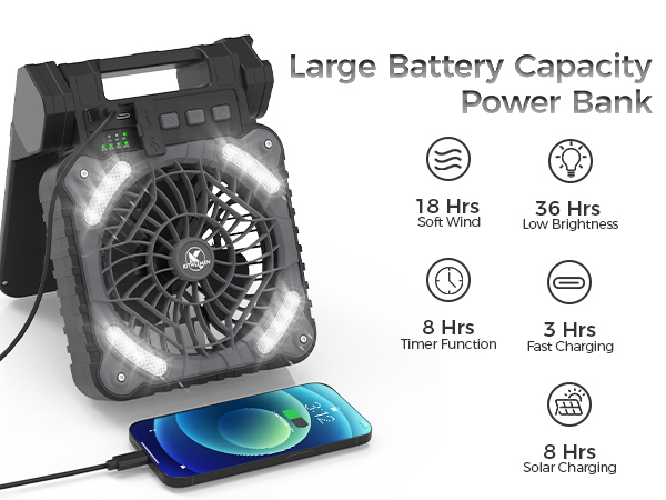 rechargeable fan for outdoors