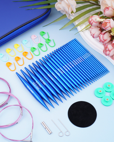 interchangeable circular knitting needles set