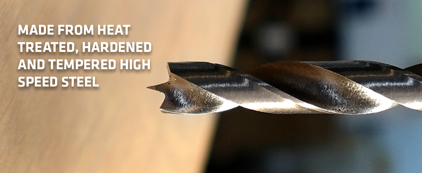 Century Drill & Tool 37280 25 Piece Fractional High Speed Steel Brad