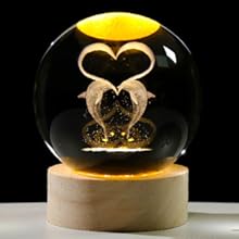 3D Love Dolphin Crystal Ball