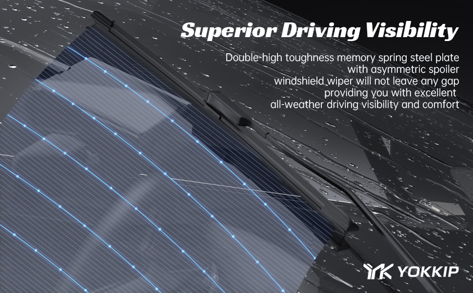 YOKKIP OEM Quality 24" + 21" Front Wiper Blade for 2012