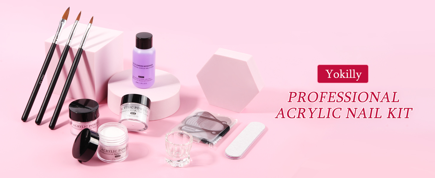  Acrylic Nail Kit,Acrylic Powder Set 