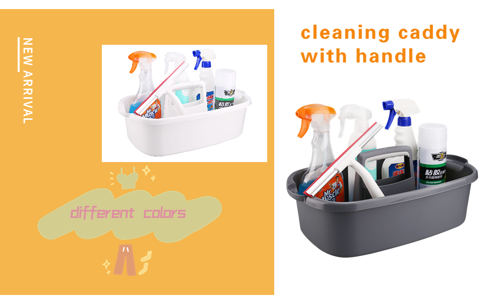 WOAIWOJIA Large Plastic cleaning caddy Basket Portable