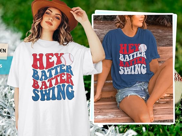 Baseball Mom Shirt Womens Baseball Shirts Oversized Hey