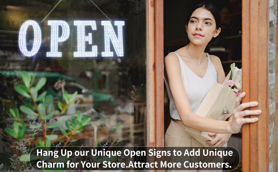 LemonNova Large LED Open Signs for Business Super Bright