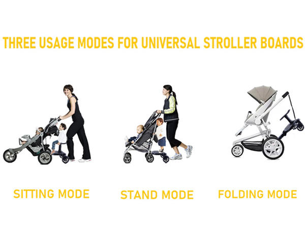 Black Universal Stroller Board