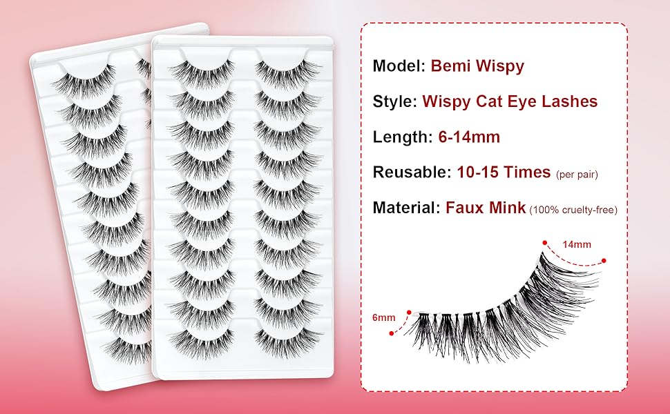 wispy cat eye lashes