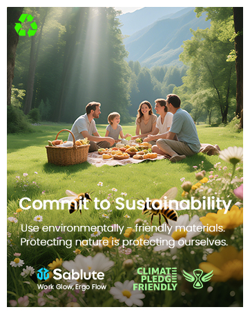 SABLUTE’s low-emission gear bridges tech excellence and environmental stewardship.