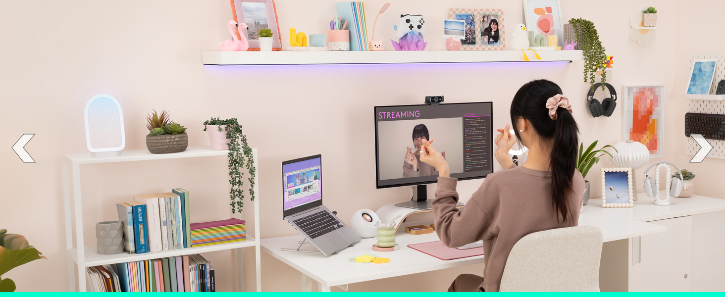 Logitech C922 Pro Stream Webcam, 1080P Full HD, for streaming, recording and video calling 