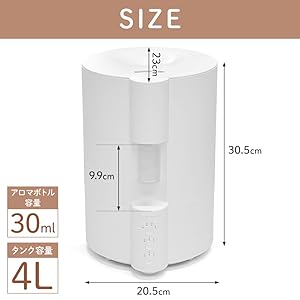 Amazon.co.jp: iimono117 加湿器 大容量 4L【～28畳