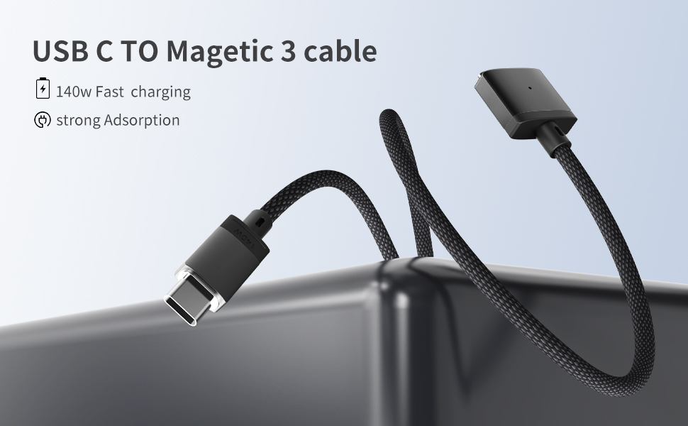 Tciogrxp 140W 3 to USBC Cable, Safe