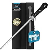 Cutluxe Honing Rod, Sharpening Steel for Kitchen Knives – 10
