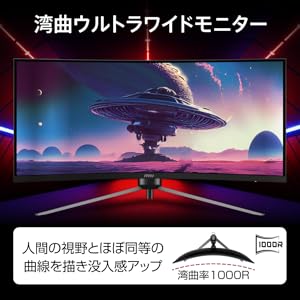 Amazon.co.jp: MSI 湾曲ゲーミングモニター MAG 345CQR 34インチ