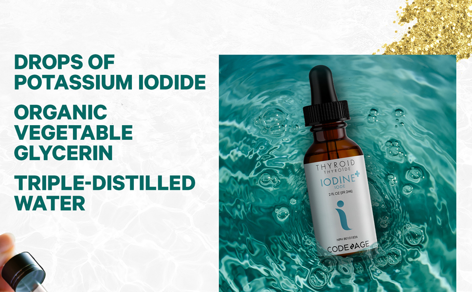 Iodine Drops 650 Mcg 1 Year Supply Liquid Iodine Supplement