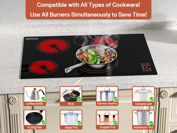 30 in radiant electric cooktop,built in cooktop,electric stoves for kitchen ,electric cooktop 220v