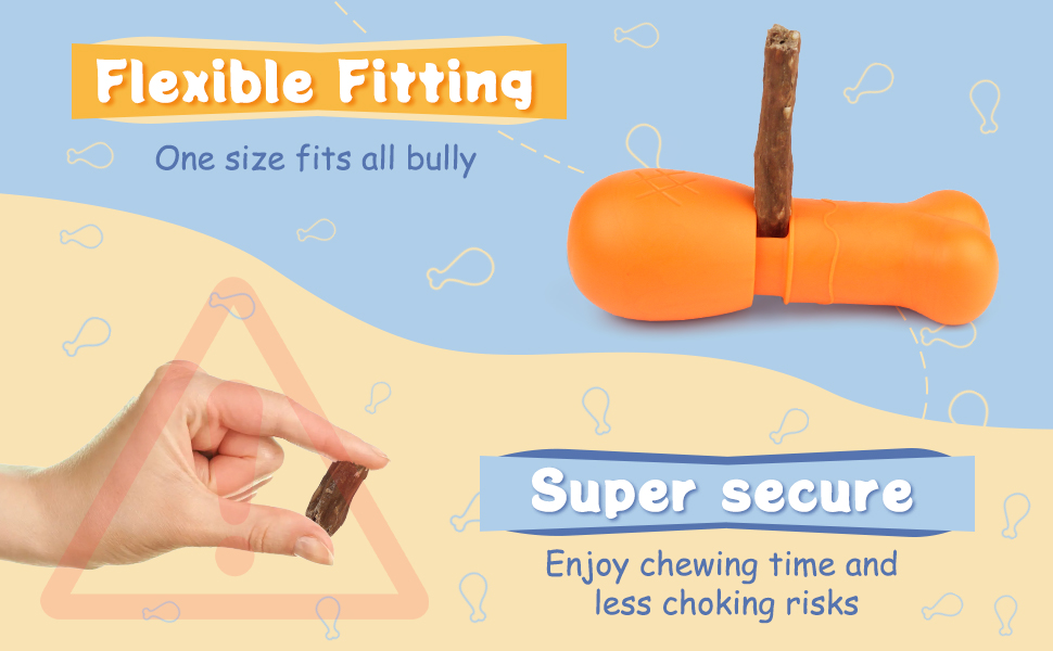 Tepimato Bully Stick Holder for Dogs, Dog Chew Holder for