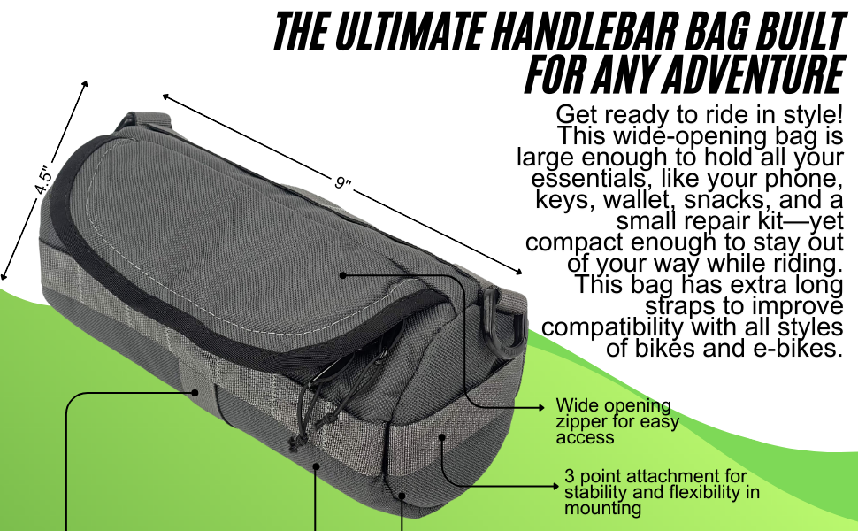 Handlebar Bag, Spacious Bike Bag, Front Basket, Bike Accessories