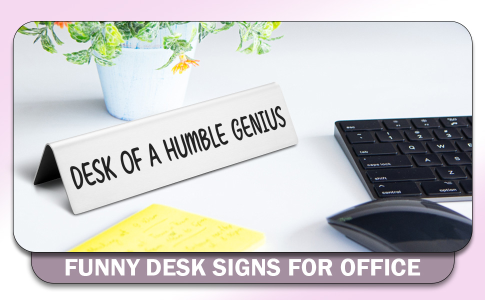 novelty nameplate desk sign 821