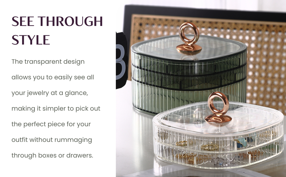 See through style Jewelry Organizer