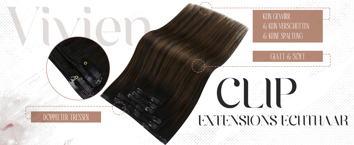 balayage braun echthaar extensions