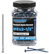 Pocket Hole Screws 2-1/2 Inch, Fixlink Pocket Screws #8 X 2-1/2