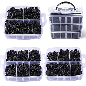 Flytuo 635Pcs Car Push Retainer Clips Kit with Auto Fasteners Assortment